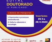 PGCULT-UFMA ABRE INSCRIÇÕES PARA DOUTORADO